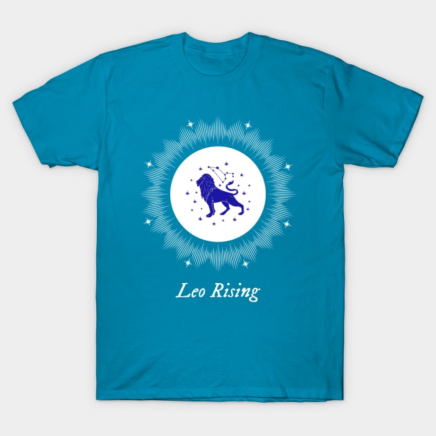 Leo Rising Astrology Chart Zodiac Sign Ascendant T-Shirt by Witchy Ways